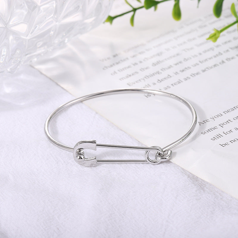 Simple open round bracelet fashionable personalized bracelet elastic adjustable jewelry style jewelry