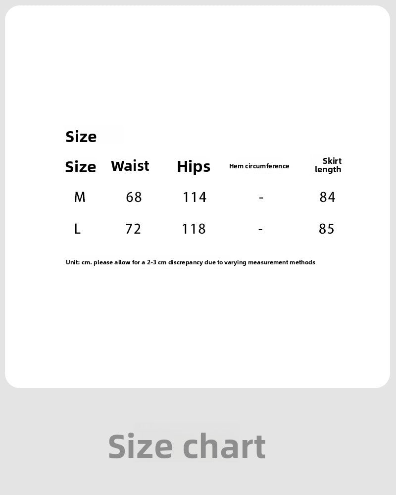 drape A word gentle and elegant wavy edge skirt women's 26 spring new casual fishtail dress