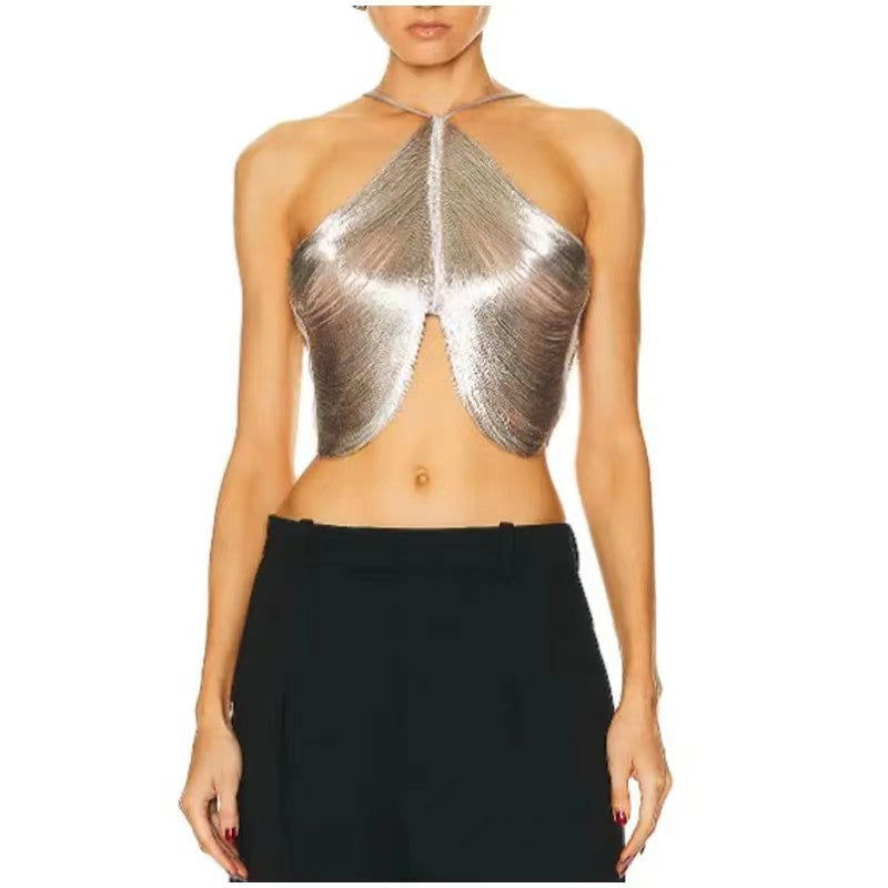 Tassel Halter Crop Top