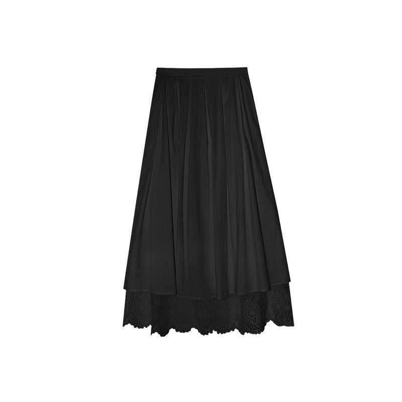 French temperament sweet age-reducing long dress loose big swing skirt