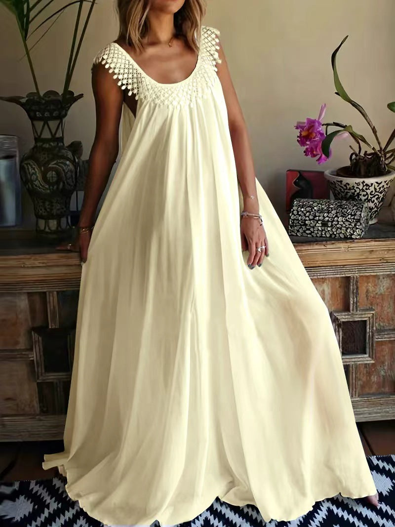 Spring summer long dress evening dress skirt high-end temperament long dress dress