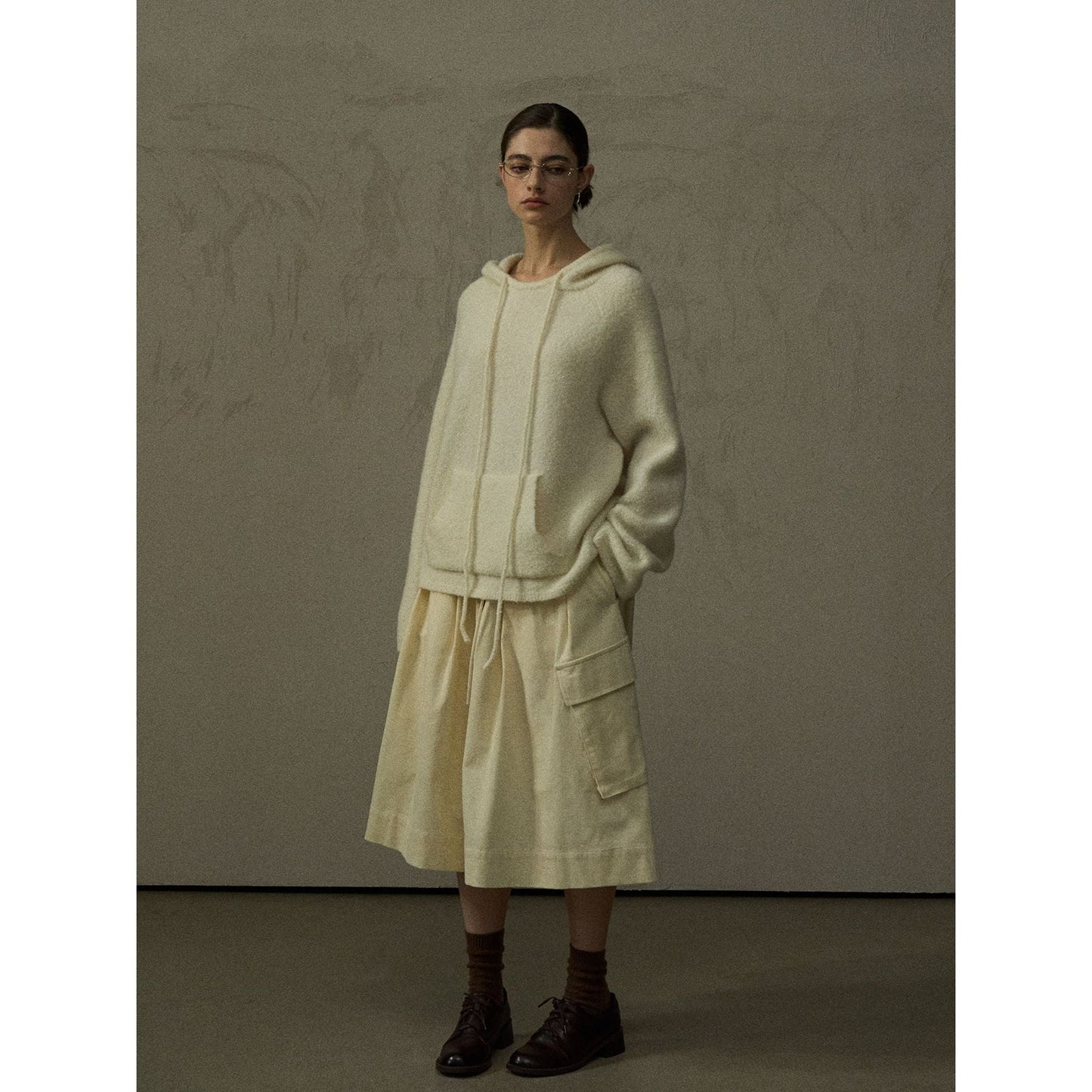 Winter cotton corduroy tooling version comfortable texture culottes