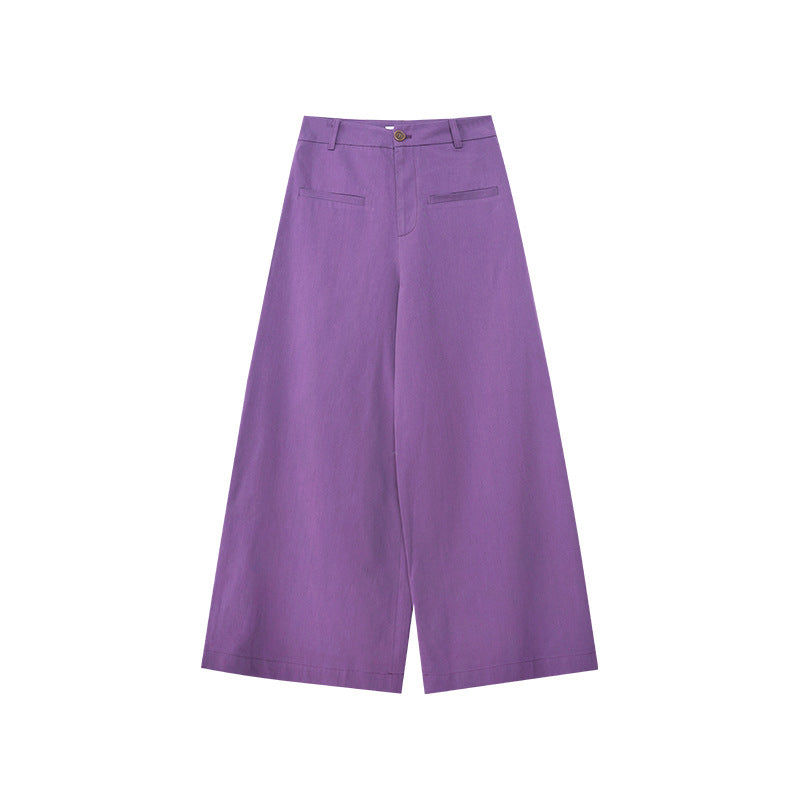 Korean High-Waisted Wide Leg Pants