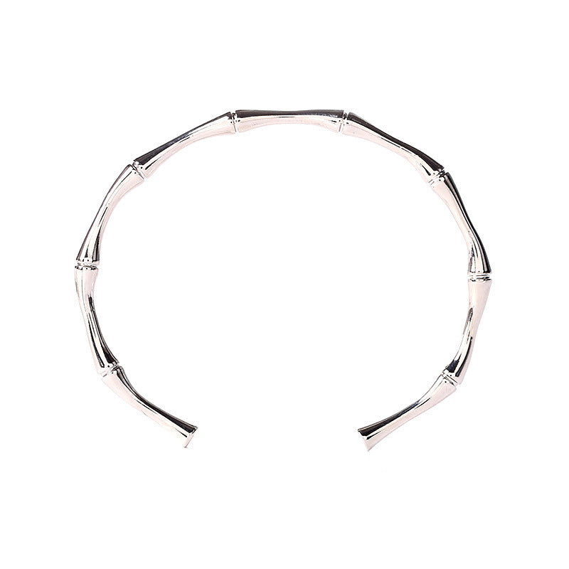 Metal bamboo bamboo bracelet cold wind simple jewelry Korean version trend jewelry women's bracelet