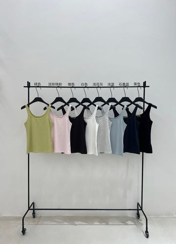 Autumn new casual basic versatile wormwood slim-fitting simple solid color knitted small vest