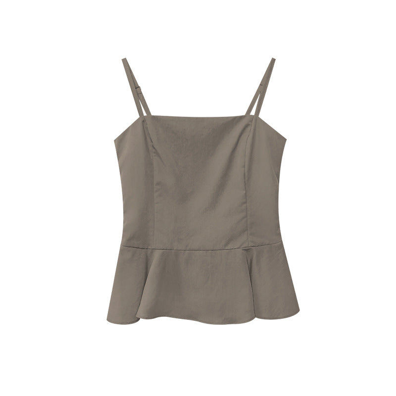 Casual temperament, thin umbrella-shaped sling vest woman