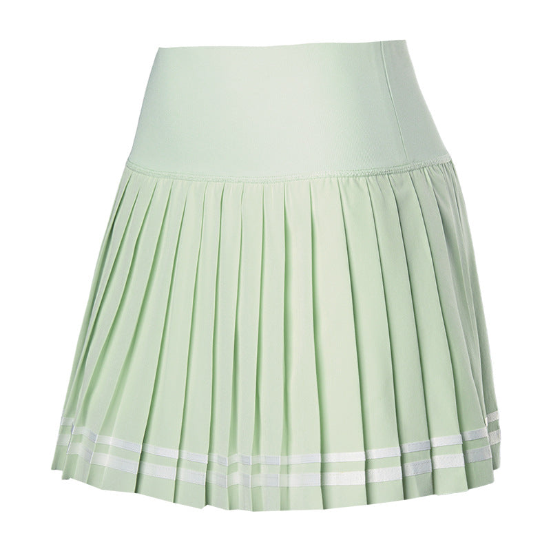 Women's Tennis Skirt Quick-Drying Sports Pleated Skirt with Shorts Fitness Yoga