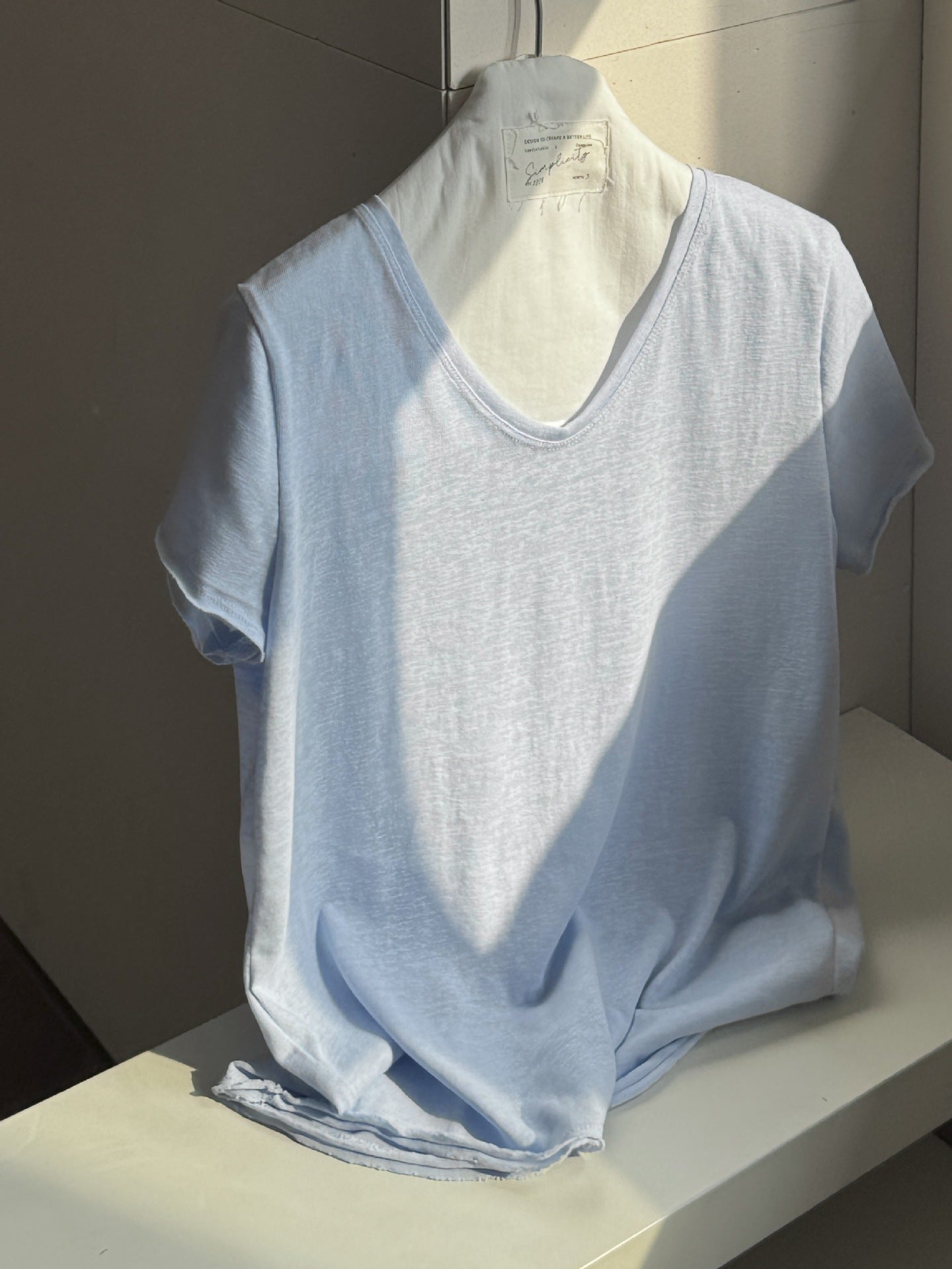 Back cloth embroidered chicken heart collar soft skin-friendly short sleeves