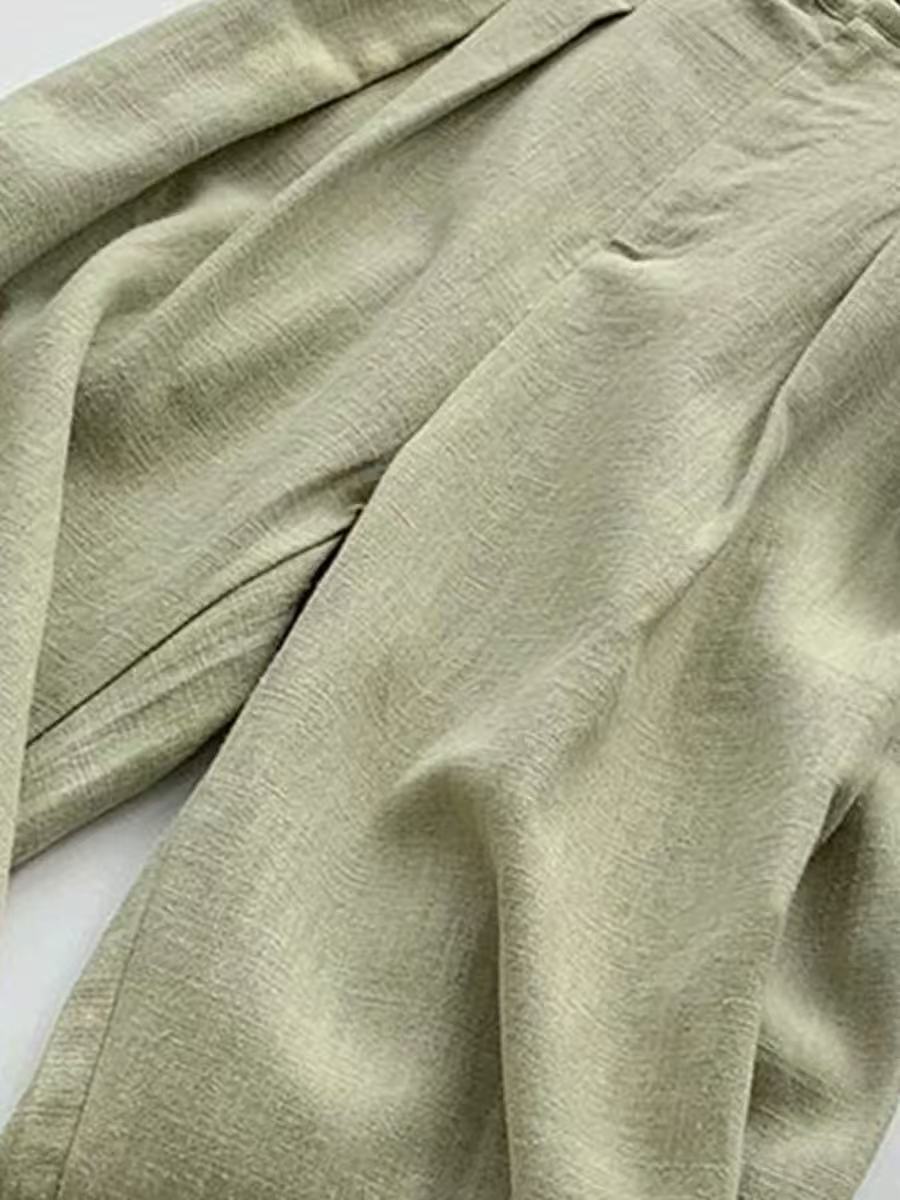 Summer new small loose straight pants