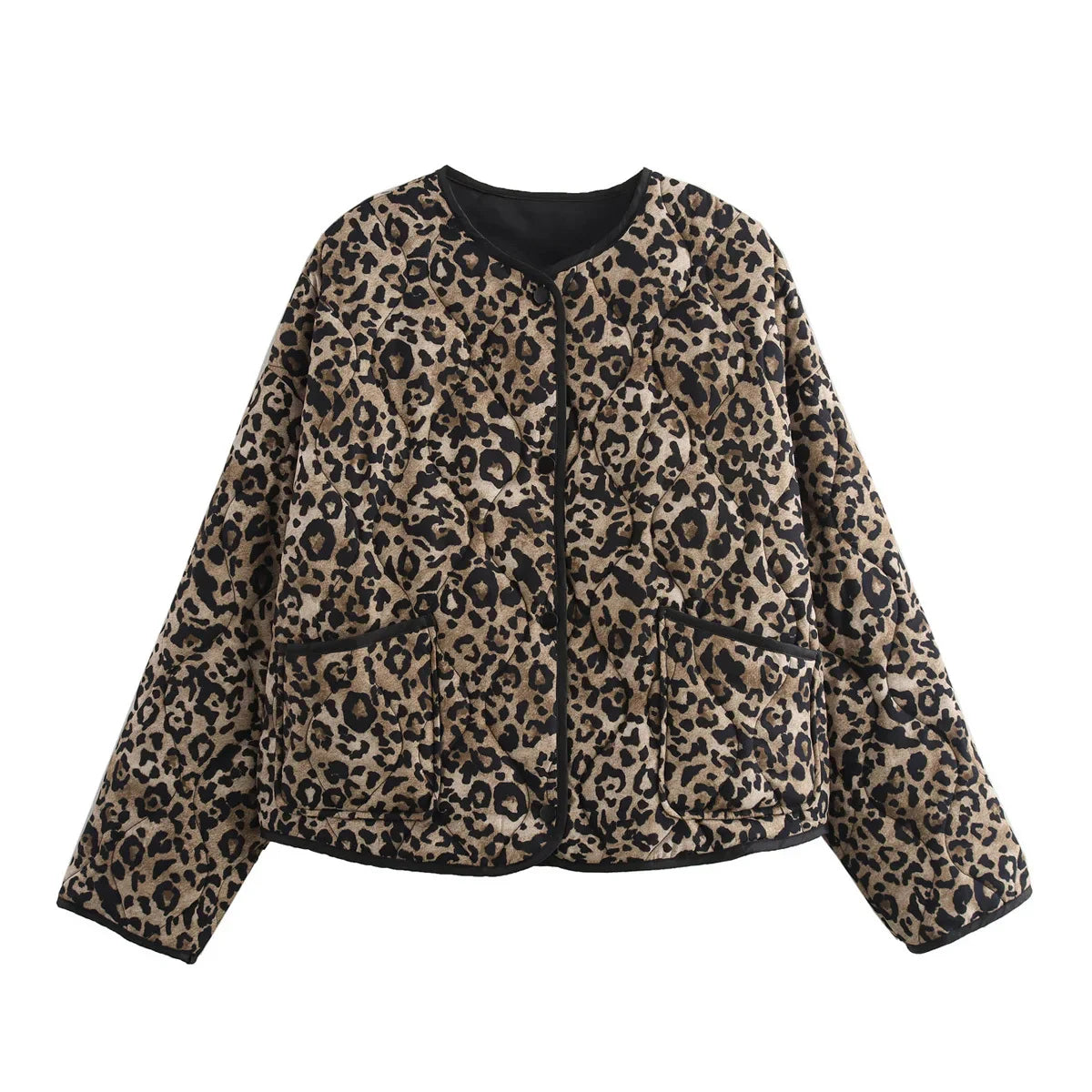 Women's Snake Print Button Jacket
