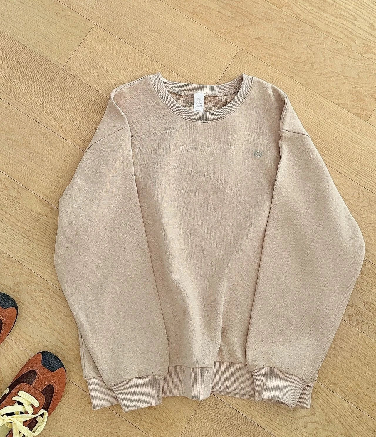 Women's Sweatshirt Sport Classic O Neck Solid Color Casual Loose Pullover Tops Female Solid Cotton Hoodie Women Oversize
