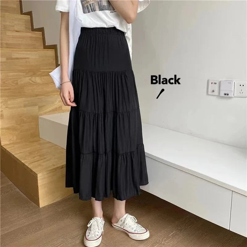 Women's High-Waist Tiered Cake Skirt