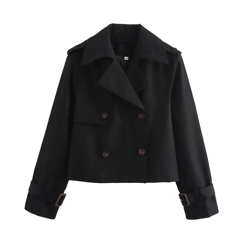 Women's Cropped Trench Jacket