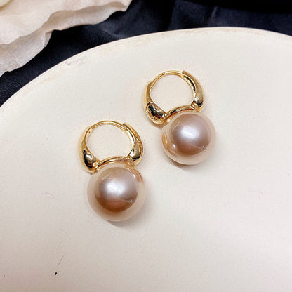 Simple Pearl Ear Buckle Earrings