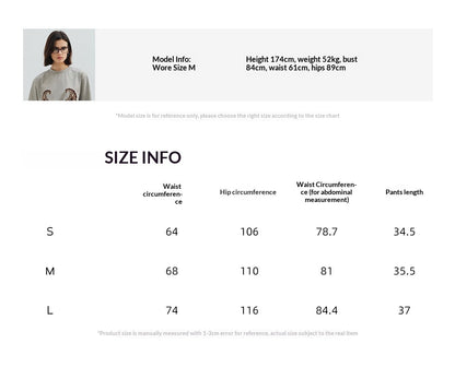 Spring new design Modal wool retro cashew flower texture shorts