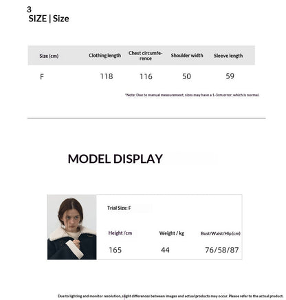 Winter new casual round neck single-breasted teddy fur integrated long plush jacket