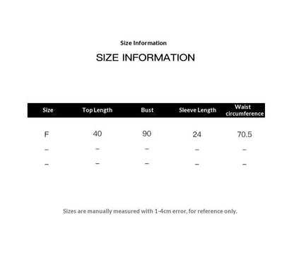 Fresh and age-reducing short one-piece strap bubble sleeve top