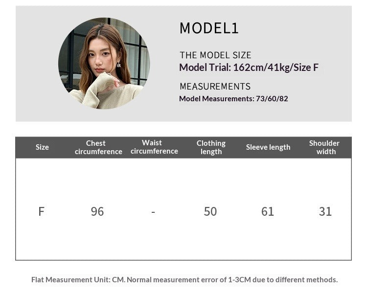 Temperament slanted shoulder knitted sweater women's spring soft waxy skin-friendly loose bat sleeve sweater