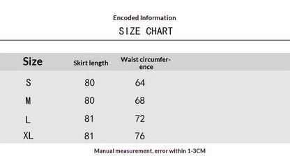 French soft waxy medium and long knitted skirt