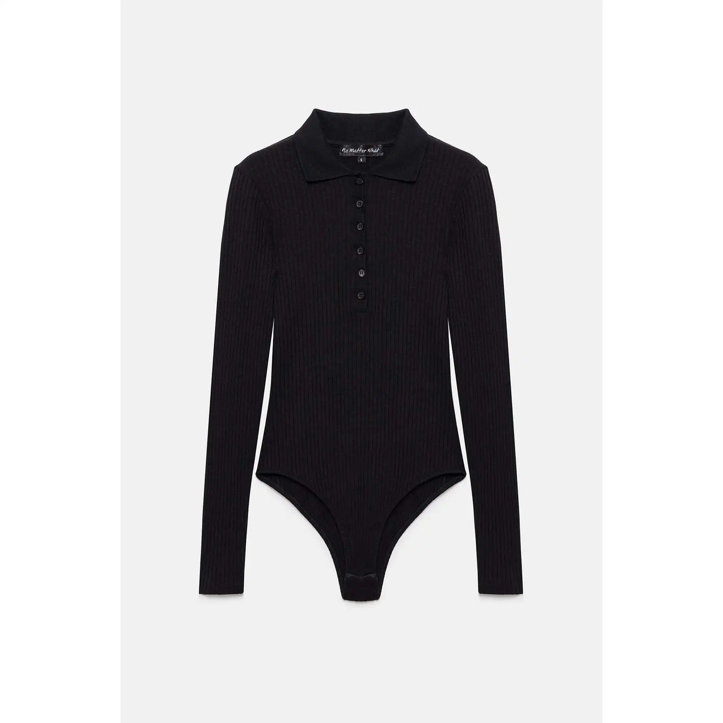 Button-Front Long-Sleeve Bodysuit