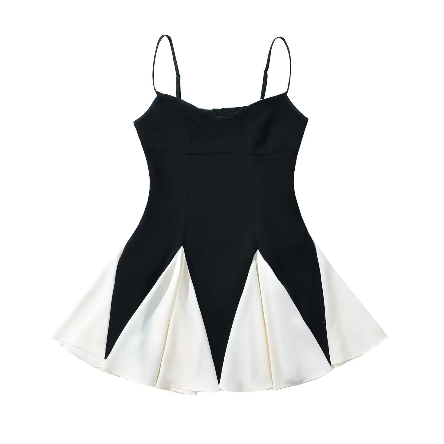 Vintage Patchwork Mini Suspender Dress&nbsp
