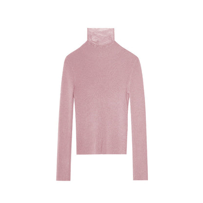 Half-height crew neck sweater