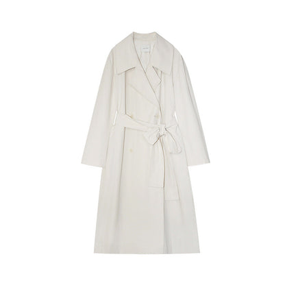 Fashion temperament long trench coat