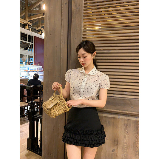 Skinny high-waisted sweet and spicy skirt