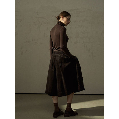 Winter cotton corduroy tooling version comfortable texture culottes