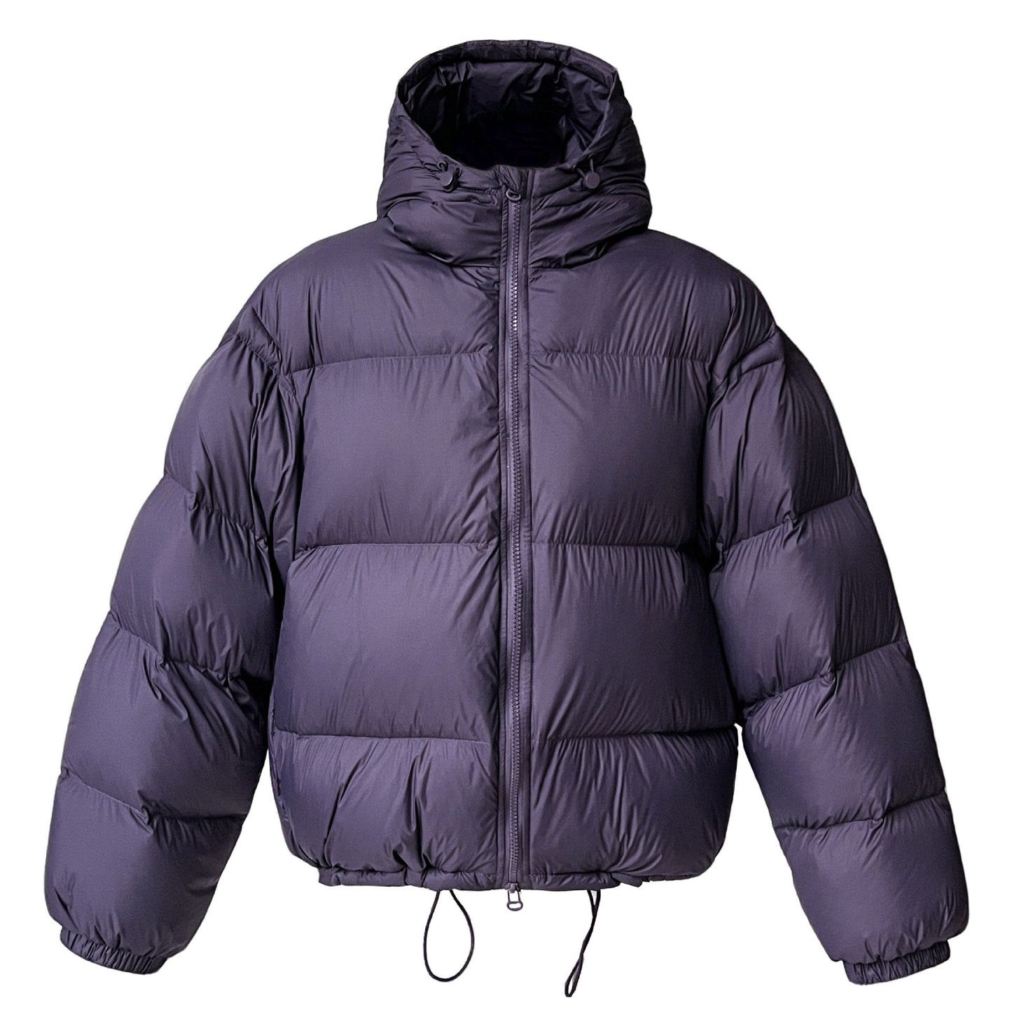 White duck down jacket women's new winter hooded warm fluffy down jacket