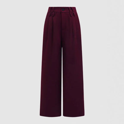 Fashion new solid color explosion with belt ring trousers
