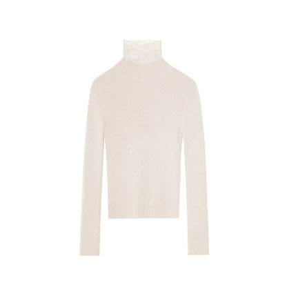 Half-height crew neck sweater