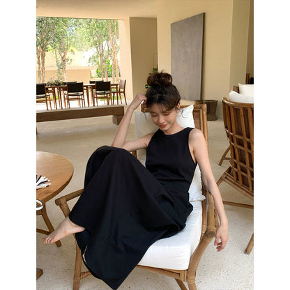 Korean version casual sleeveless dress