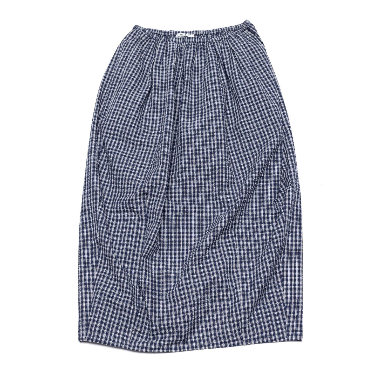 Summer Casual High Waist Plaid Tulip Versatile Long Bud Skirt