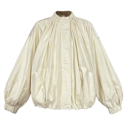 New rubber band stand-up collar sports silhouette jacket women