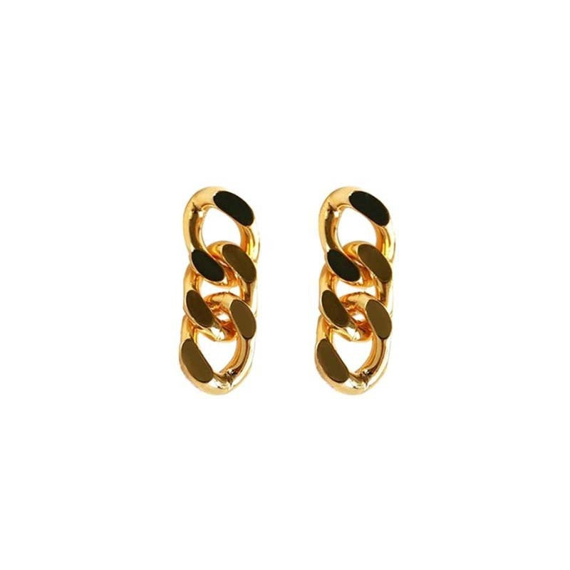 Premium sense metal mosquito coil disc loop earrings French ear clips can be worn without ear piercings, earrings are simple, fashionable and versatile