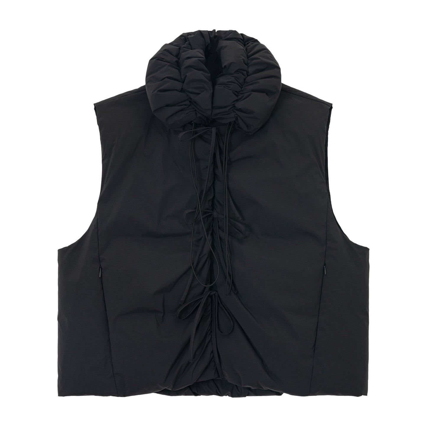 Winter 90 white duck down bud collar weft elastic anti-down jacket