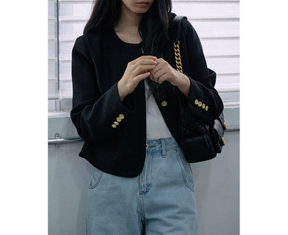 New women's black coat