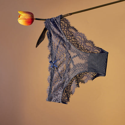 Underwear Factory Low Waist Sexy Ladies Underwear Lace Sexy Panties Cross Thong Breathable Seduction Female