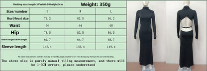 Fashion Sexy Halter Long Sleeve Knitted Dress Slim Spice Girl Hip Wrap Dress