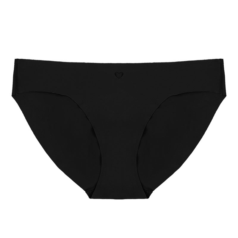 Traceless fitness underwear women's low-rise ice silk briefs pure cotton crotch breathable quick-drying sports underwear women
