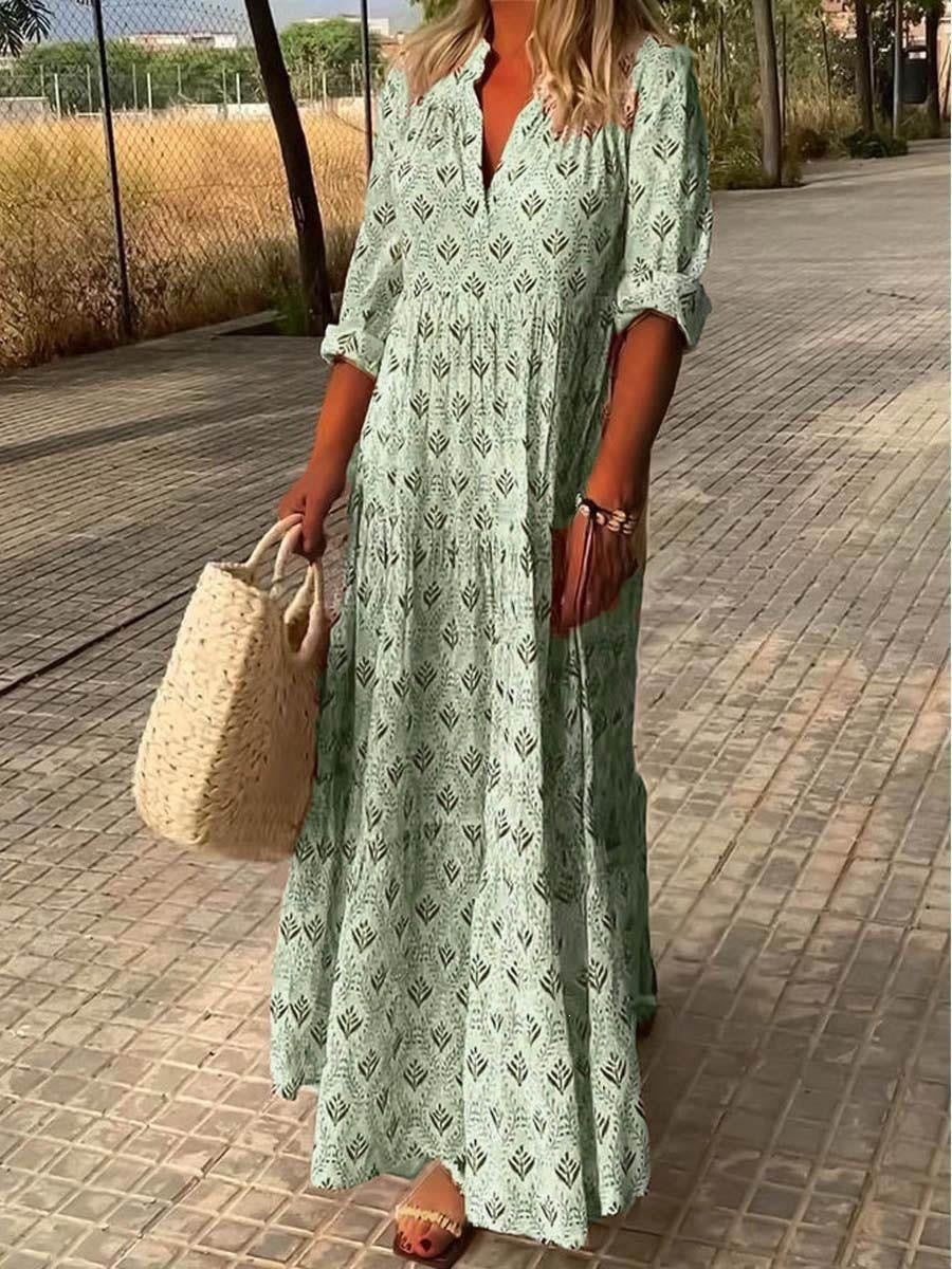 New large size dress summer casual spring summer long dress skirt know how many summers