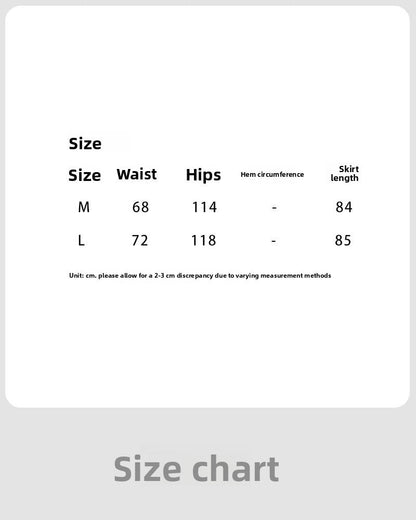 drape A word gentle and elegant wavy edge skirt women's 26 spring new casual fishtail dress