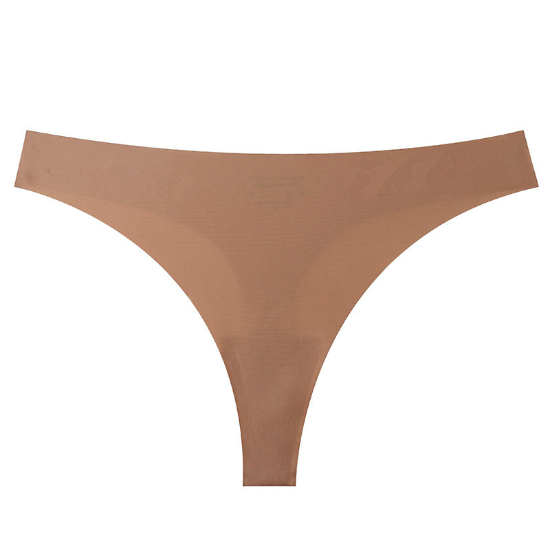 Cross-border seamless ice silk low-rise underwear women's bikini breathable quick-drying invisible sports yoga women's underwear