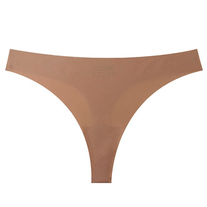 Cross-border seamless ice silk low-rise underwear women's bikini breathable quick-drying invisible sports yoga women's underwear