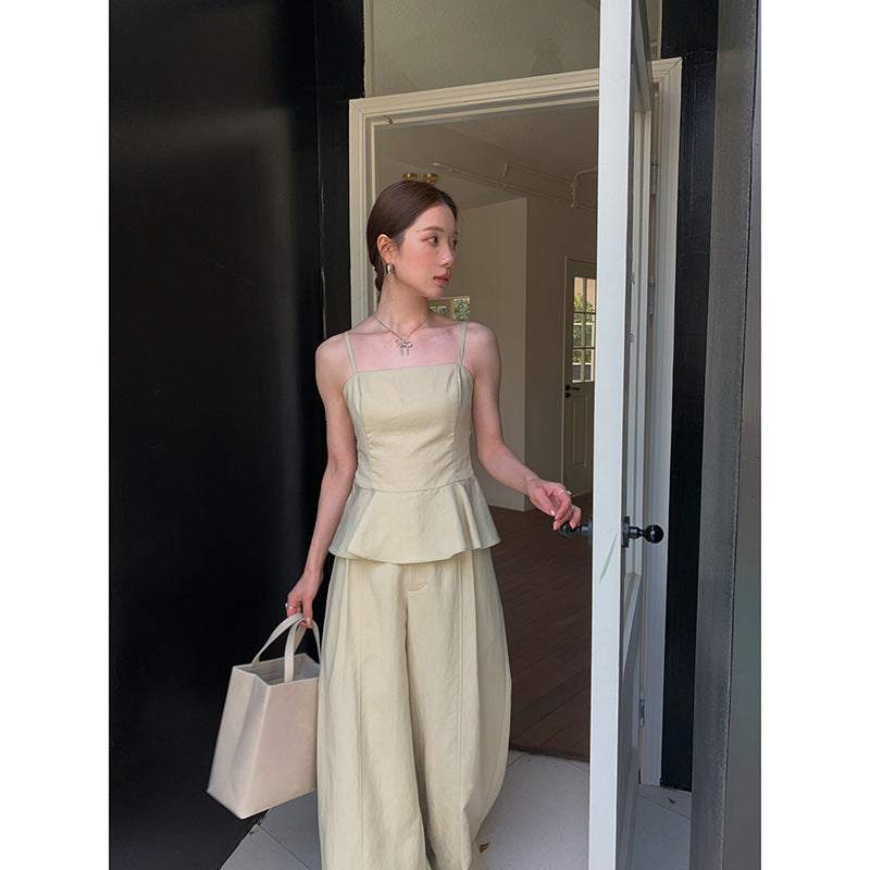 Casual temperament, thin umbrella-shaped sling vest woman