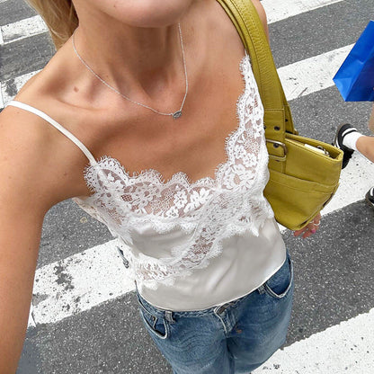 Lace Hollow-Out Cami Top