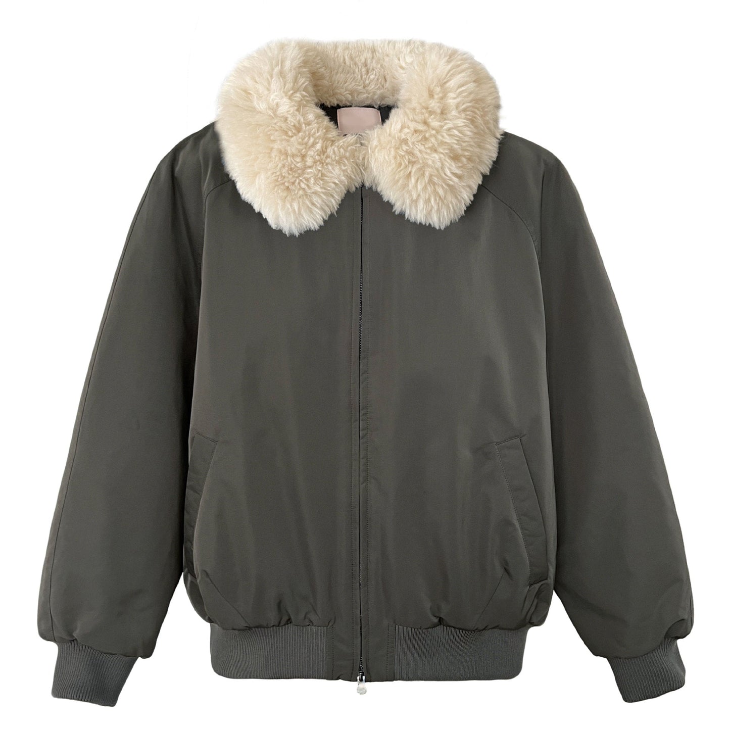 Korean warm fur collar padded jacket women's winter design versatile jacket cotton jacket top 89002