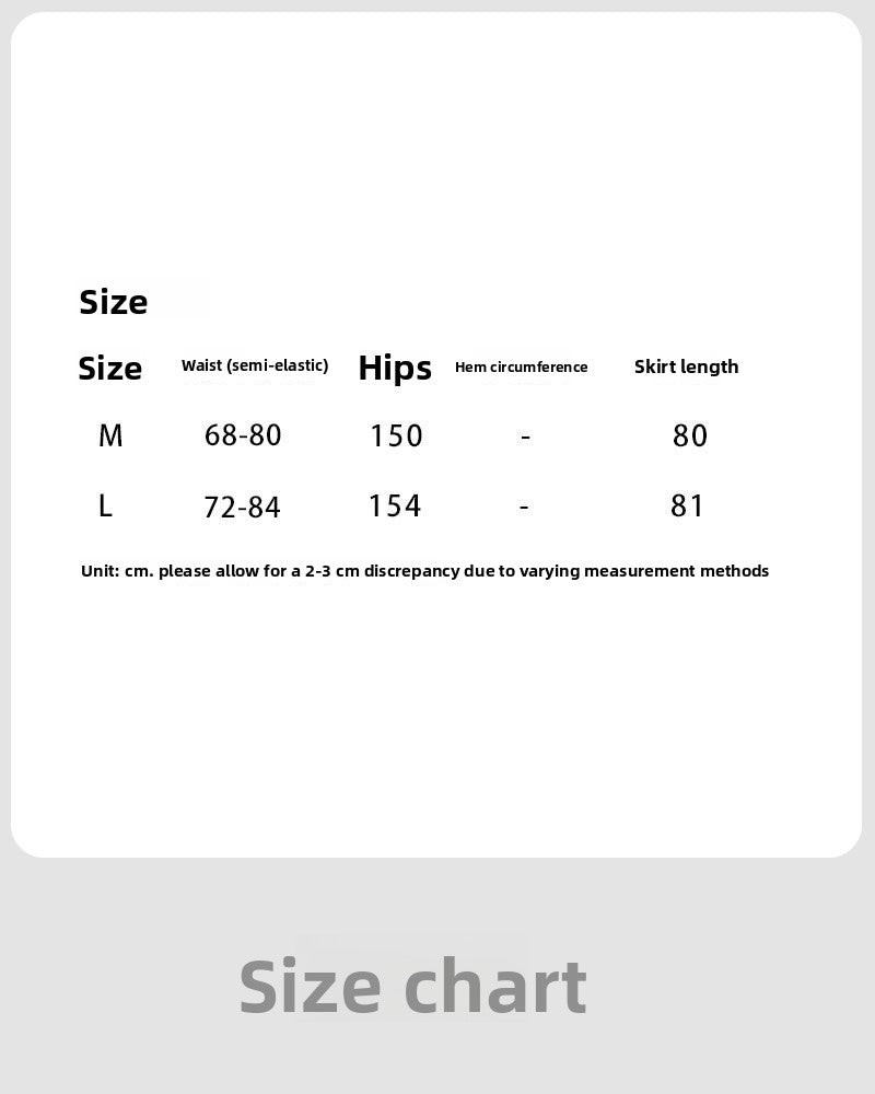 Korean versatile totem print elegant skirt women's summer new thin high-waisted A-shaped skirt