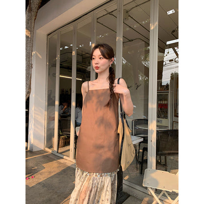 Vintage Trend Sleeveless Tassel Suspender Small Vest